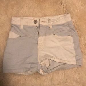 High waisted urban shorts